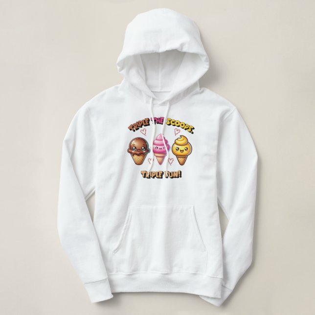 Camiseta Triple os Scoops, Triple Divertido! (Frente do Design)