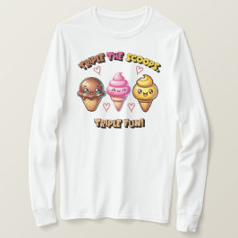 Camiseta Triple os Scoops, Triple Divertido!