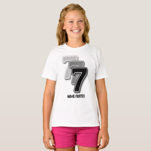 Camiseta Triple Seven Gráfico – Arte Moderna Minimalista