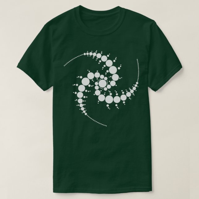 Camiseta Triplo Círculo de Culturas Espirais Branco (Frente do Design)