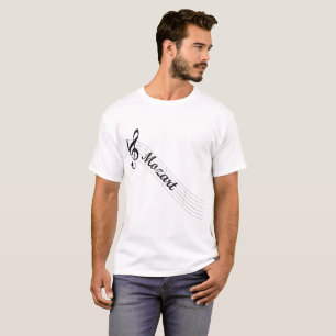 Camiseta Triplo da música clássica de Mozart