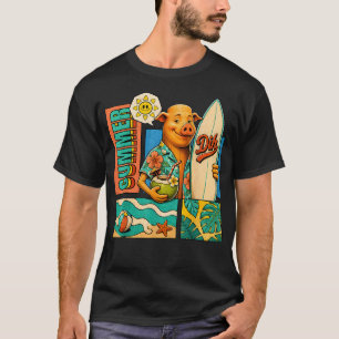 Camiseta Triplo T Tung Tung John Pork Praia Verão Meme