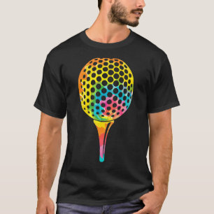 Camiseta Trippy Rainbow Hippie Tie Dye Golf