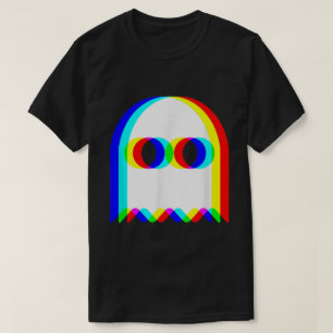 Camiseta Trippy RGB Ghost Vaporwave de Halloween