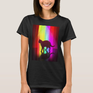 Camiseta Trippy Surreal Cat Acidwave Aesthetic Surrealism R