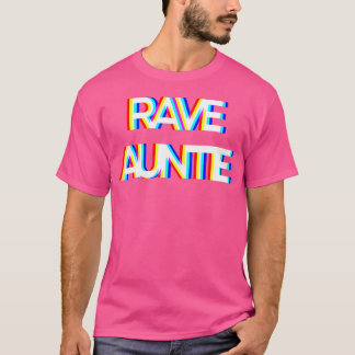 Camiseta Trippy Techno Edm Music Rave Festival Aunt Auntie