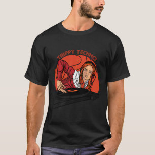 Camiseta Trippy Techno Funny Edm Music Rave Techno Party