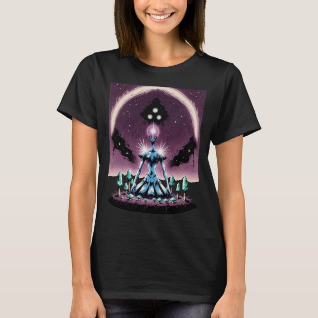 Camiseta Trippy Witchy Magia Mushroom Altera Espada (Frente)