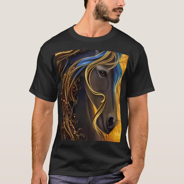 Camiseta Triptych belo Cavalo Negro (Frente)