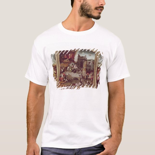 Camiseta Triptych da tentação de St Anthony (Frente)