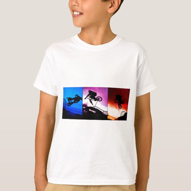 Camiseta Triptych de BMX (Frente)