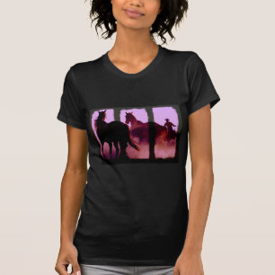 Camiseta Triptych de Cavalo Selvagem