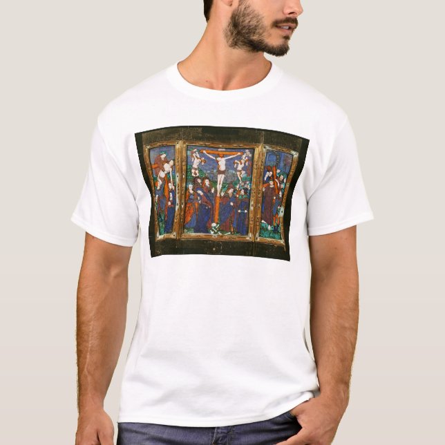 Camiseta Triptych que descreve a crucificação, Limousin (Frente)
