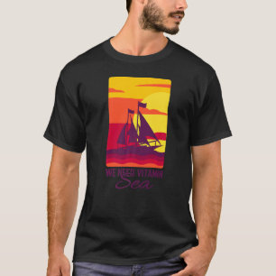 Camiseta Tripulação à vela Mar de Vitamina