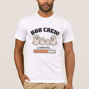 Camiseta Tripulação Boo - Halloween da Família Fantasma Cut