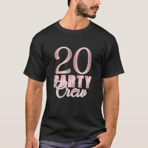 Camiseta Tripulação de 20 Partidos Aniversário do Grupo de