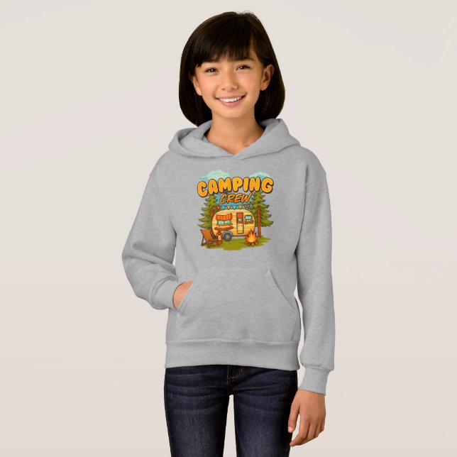 Camiseta Tripulação de acampamento (Frente Completa)
