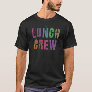 Camiseta Tripulação De Almoço Retroativa Ao Serviço De Comi