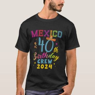 Camiseta Tripulação de aniversário de 40 anos de Cancun no