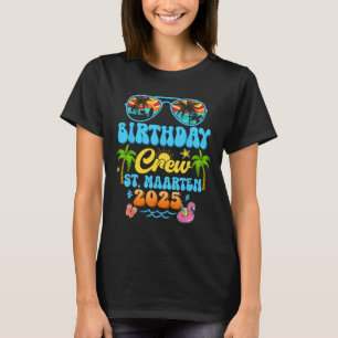 Camiseta Tripulação de Aniversário de St. Maarten Férias Cr