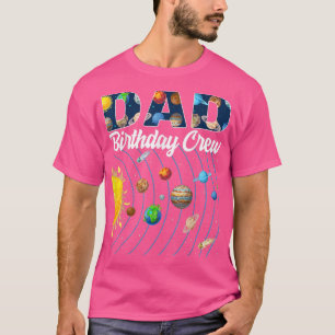 Camiseta Tripulação de Aniversário do pai Sistema Solar Esp