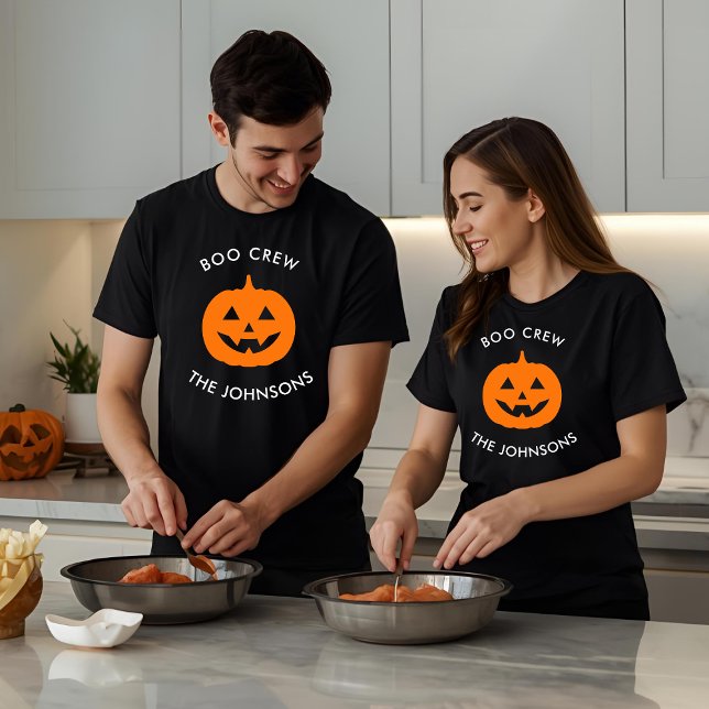 Camiseta Tripulação de Boo Minimalista - Halloween Personal (Criador carregado)