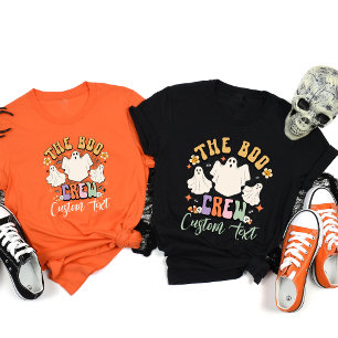 Camiseta Tripulação de Boo Personalizada que Corresponde ao