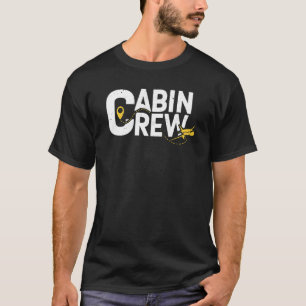 Camiseta Tripulação de Cabina Atendedor de Voo