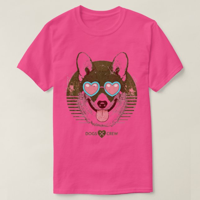 Camiseta Tripulação de cães (Frente do Design)