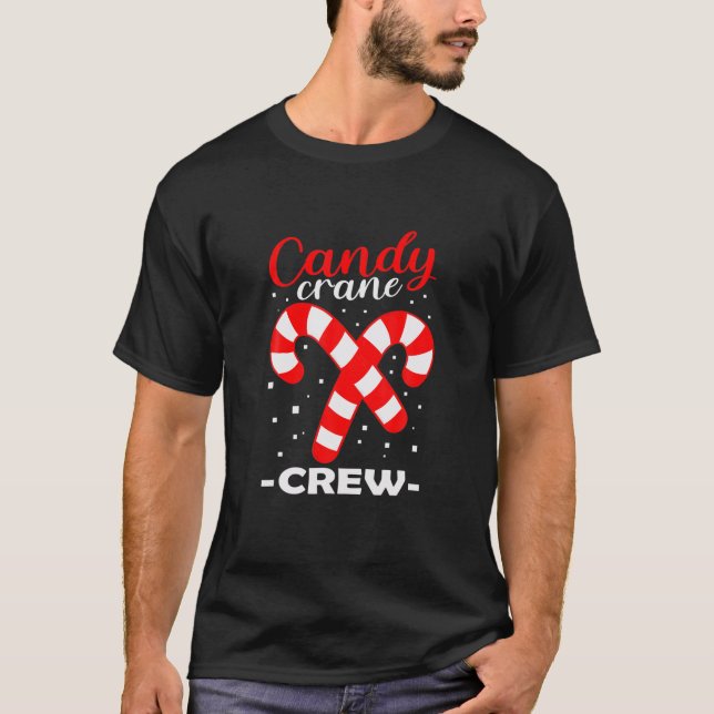 Camiseta Tripulação de Candy Cane Correspondente ao Natal P (Frente)