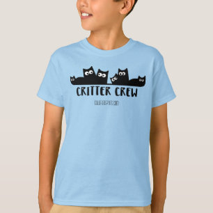 Camiseta Tripulação de Critério - Gatos numa prateleira