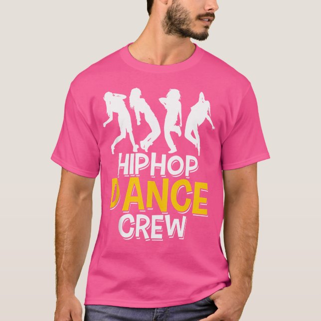 Camiseta Tripulação de Dança Hip Hop - Mulheres em Equipe d (Frente)