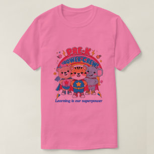 Camiseta Tripulação de Energia Pré-K - Pequena, mas poderos