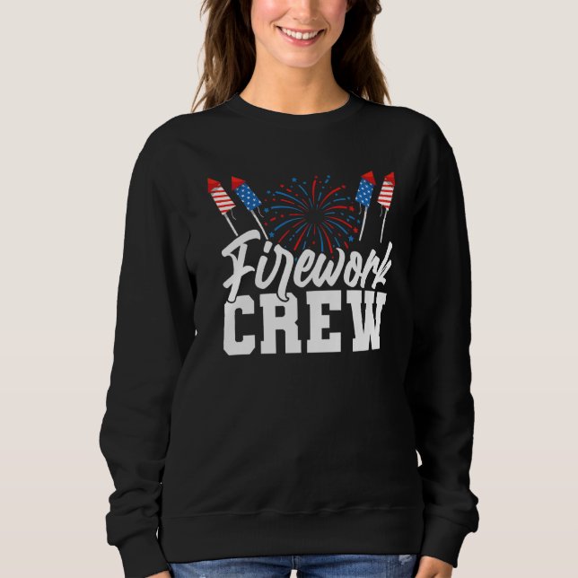 Camiseta Tripulação De Fogo Quarto De Julho (Frente)