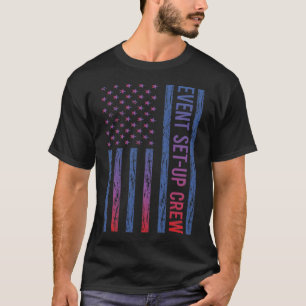 Camiseta Tripulação de Instalação de Eventos de Sinalizador