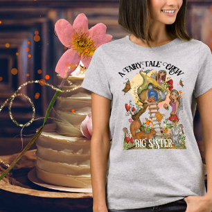 Camiseta Tripulação de Letras de Fada de Outono Encantada