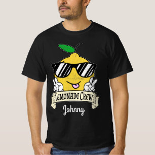 Camiseta Tripulação de Limonada - Mão de Paz de Kawaii e Óc