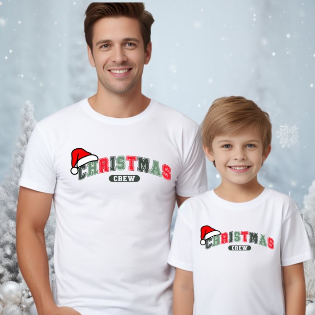 Camiseta Tripulação de Natal de Homens (Criador carregado)