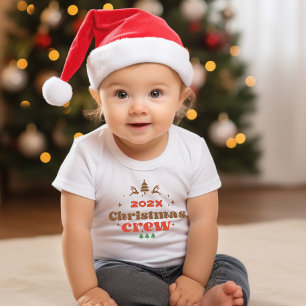 Camiseta Tripulação de Natal do ano personalizada