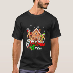 Camiseta Tripulação de Natal Engraçado Cookie Gingerbird Ca