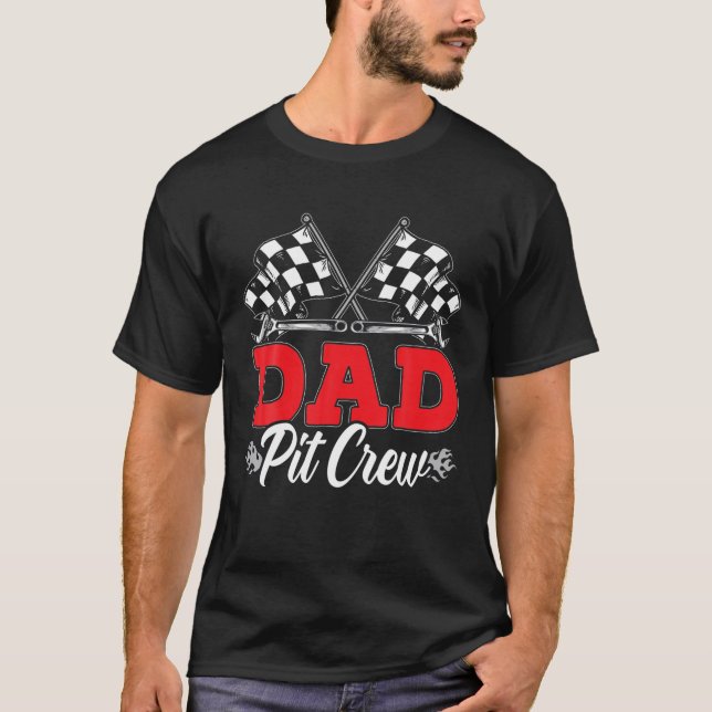 Camiseta Tripulação De Pai Para Carros De Corrida P (Frente)