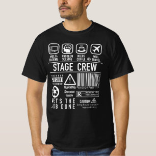 Camiseta Tripulação de Palcos Engraçada - Teatro na Sema