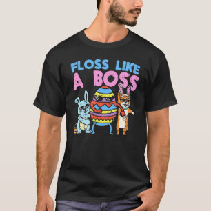 Camiseta Tripulação de Páscoa Flossing Faça Fio Dental Como