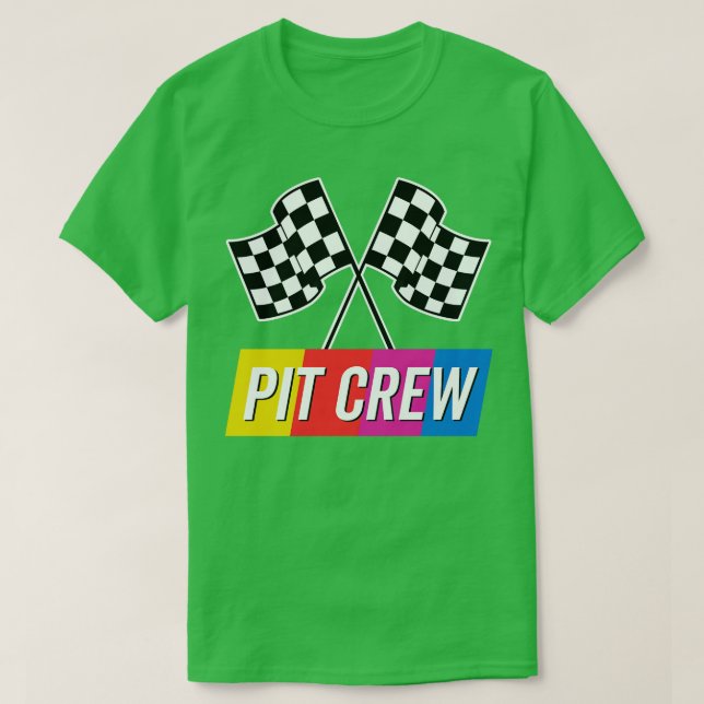 Camiseta Tripulação de Pit Colorida (Frente do Design)