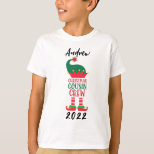 Camiseta Tripulação de primo de Natal do Elf Personalizado