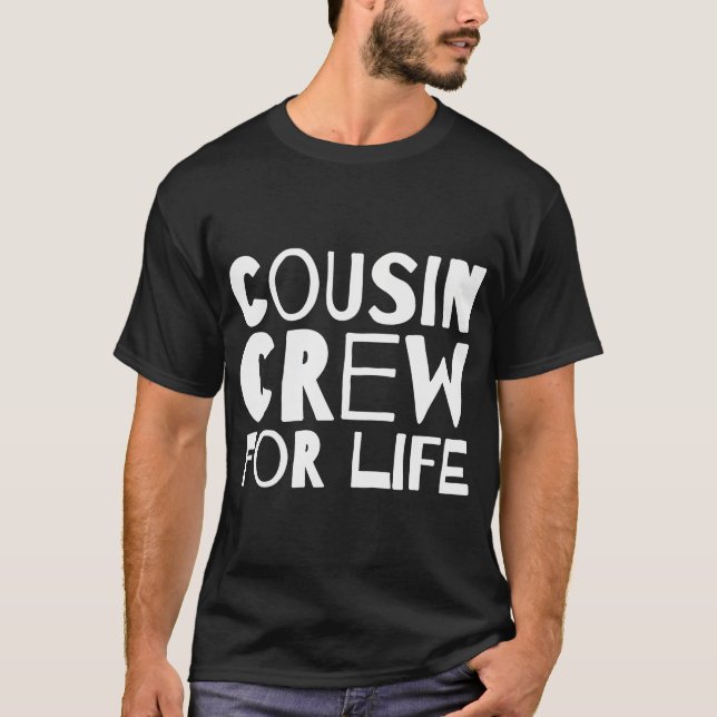 Camiseta Tripulação De Primo Para Combinação De Vida (Frente)