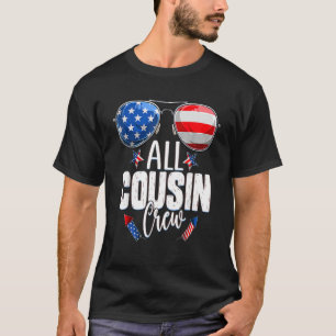 Camiseta Tripulação De Primo Patriótica 4 De Julho De Toda 