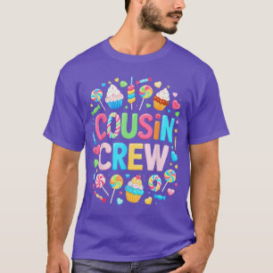 Camiseta Tripulação de Primos Adultos Combinando Presente d