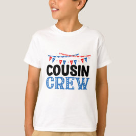 Camiseta Tripulação de Primos do 4 de Julho