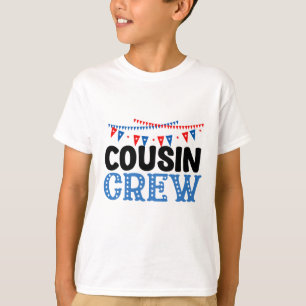 Camiseta Tripulação de Primos do 4 de Julho